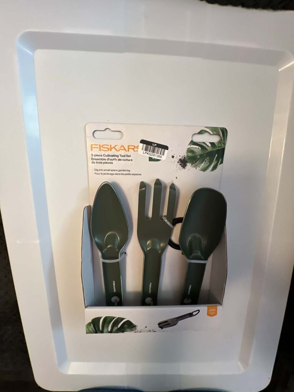 Fiskars 3-Piece Cultivating Tool Set Green